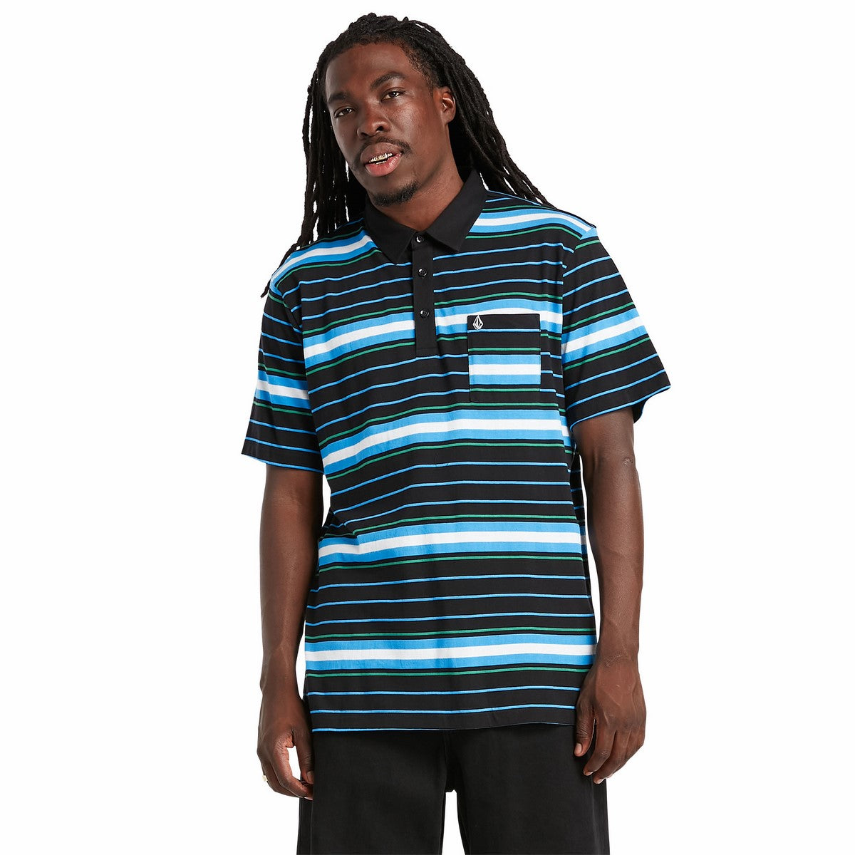 FLIEDLY POLO SS - BLACK