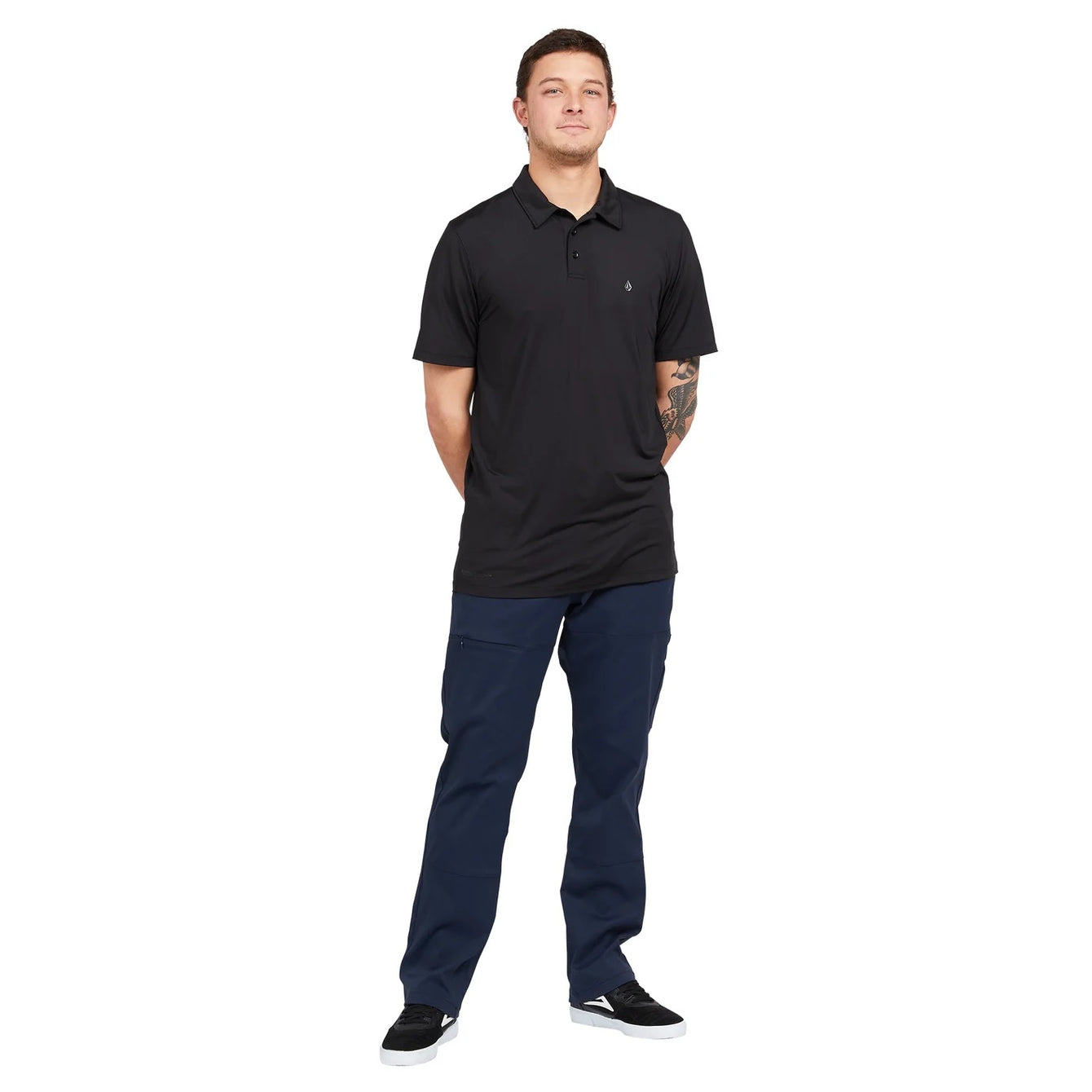 HAZARD PRO POLO SS - BLACK