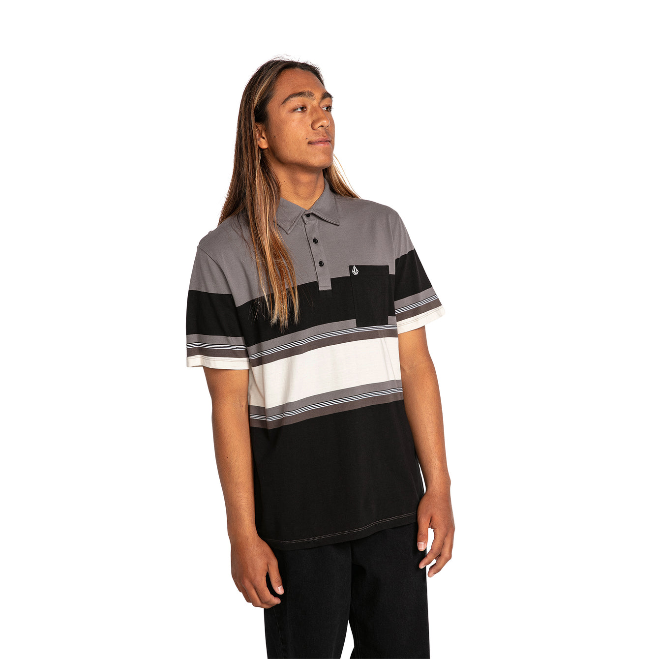 HEAVY DAZE POLO SS - PEWTER