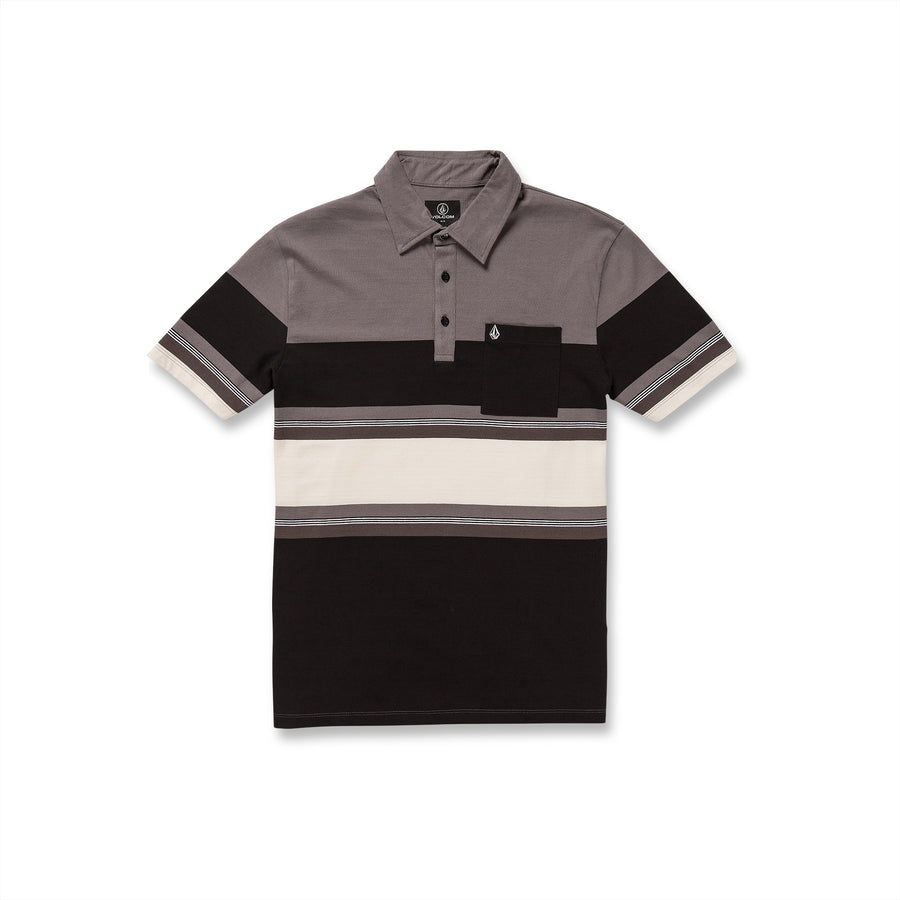 HEAVY DAZE POLO SS - PEWTER