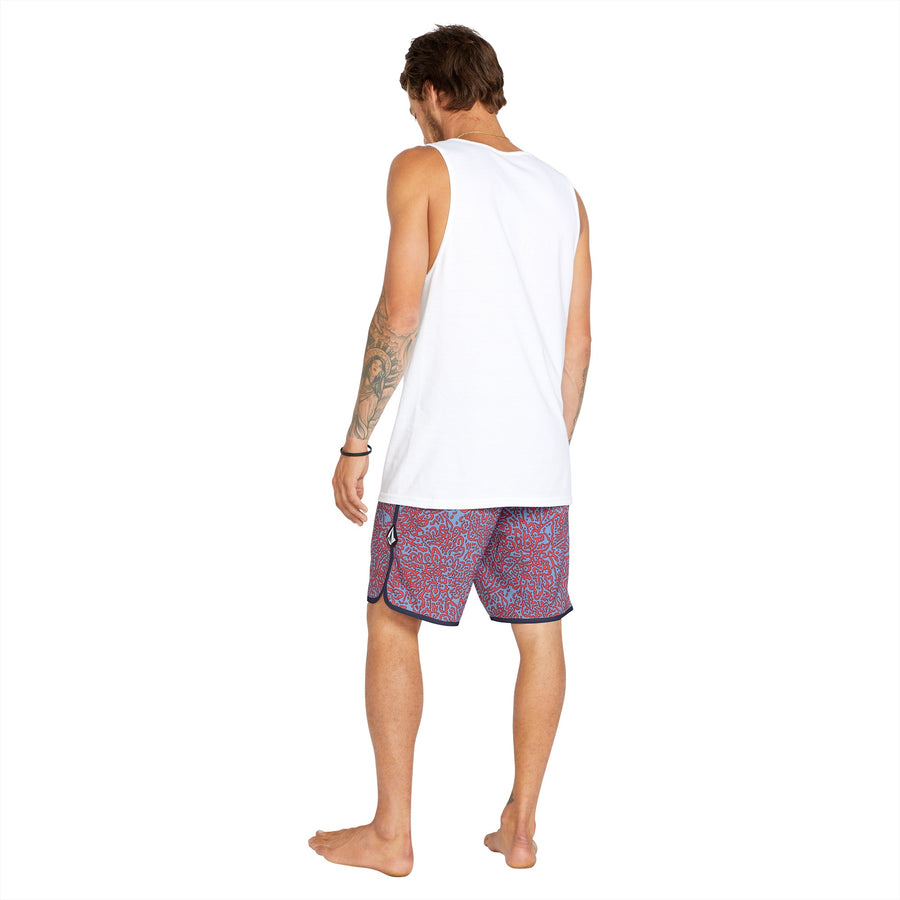 LIDO PRINT SCALLOP MOD 19 - FLASH RED