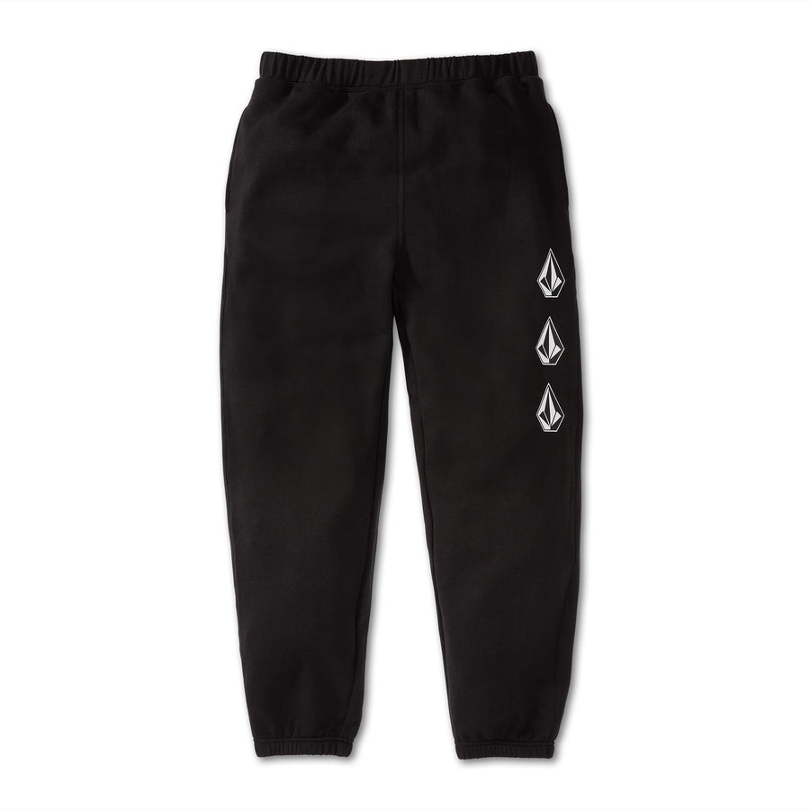 ICONIC STONE FLEECE PANT -  BLACK