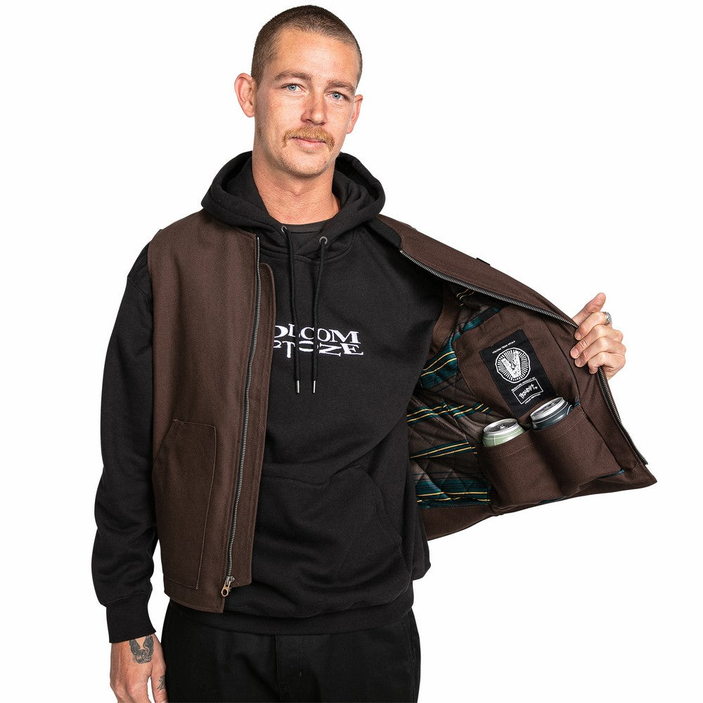 SKATE VITALS C PROVOST VEST - DARK BROWN