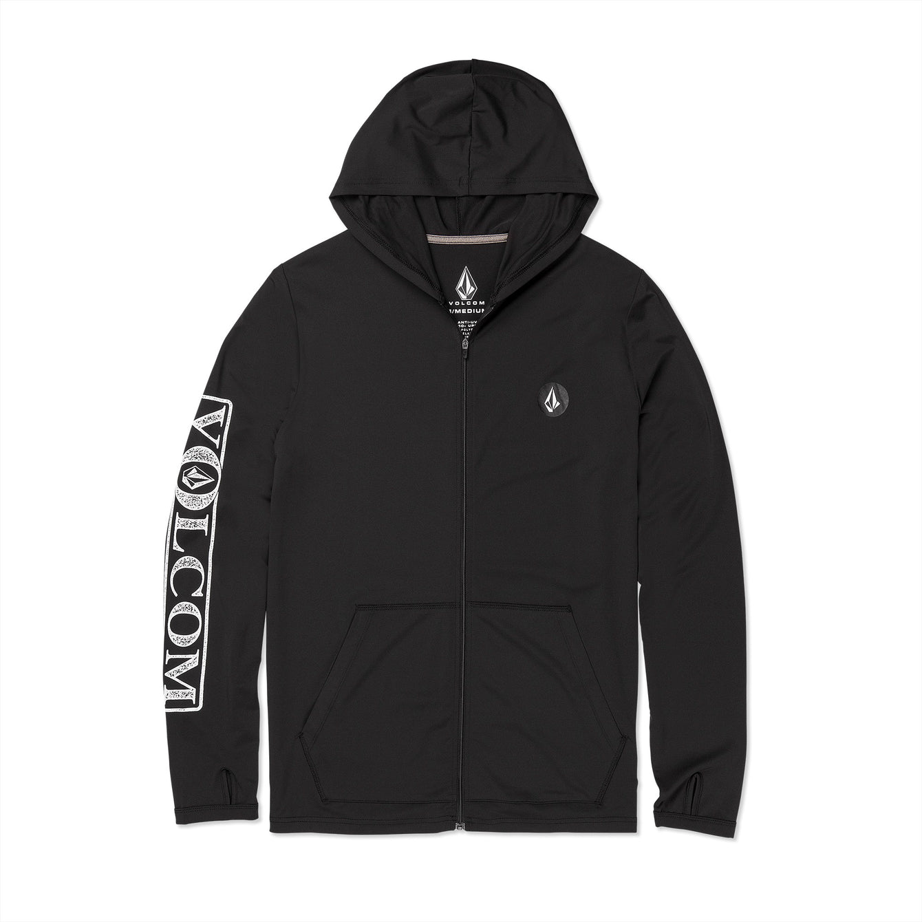 RALLY HOODED LS - BLACK