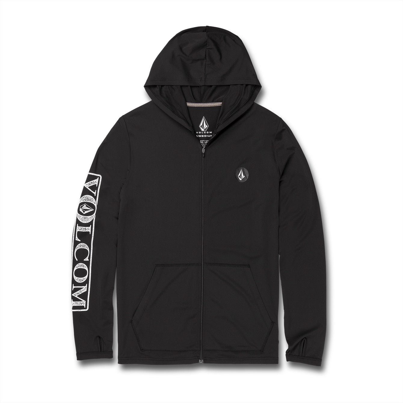 RALLY HOODED LS - BLACK