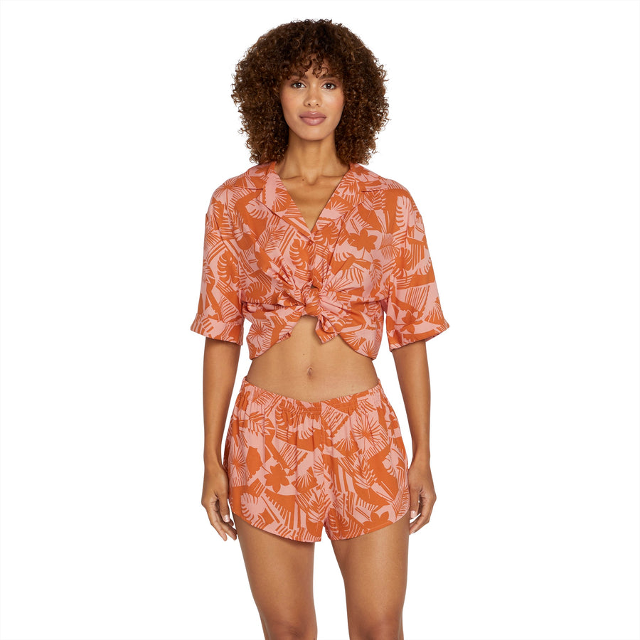 OFF TROPIC SHORT - BURNT SIENNA