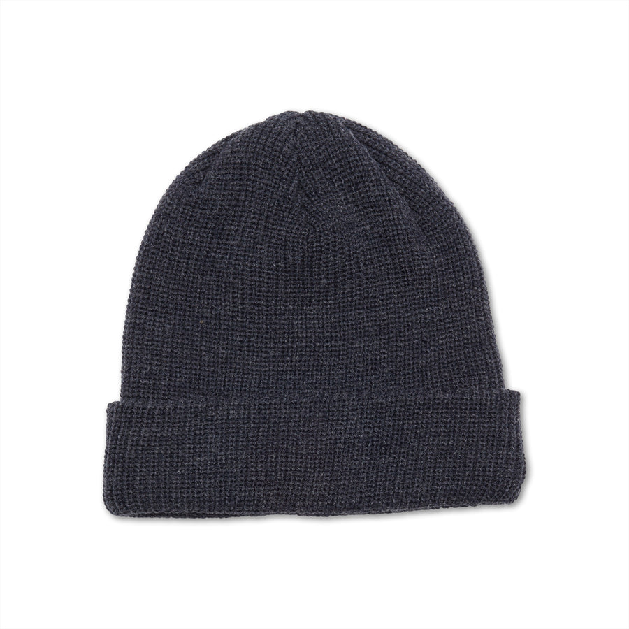 FULL STONE BEANIE - CHARCOAL HEATHER