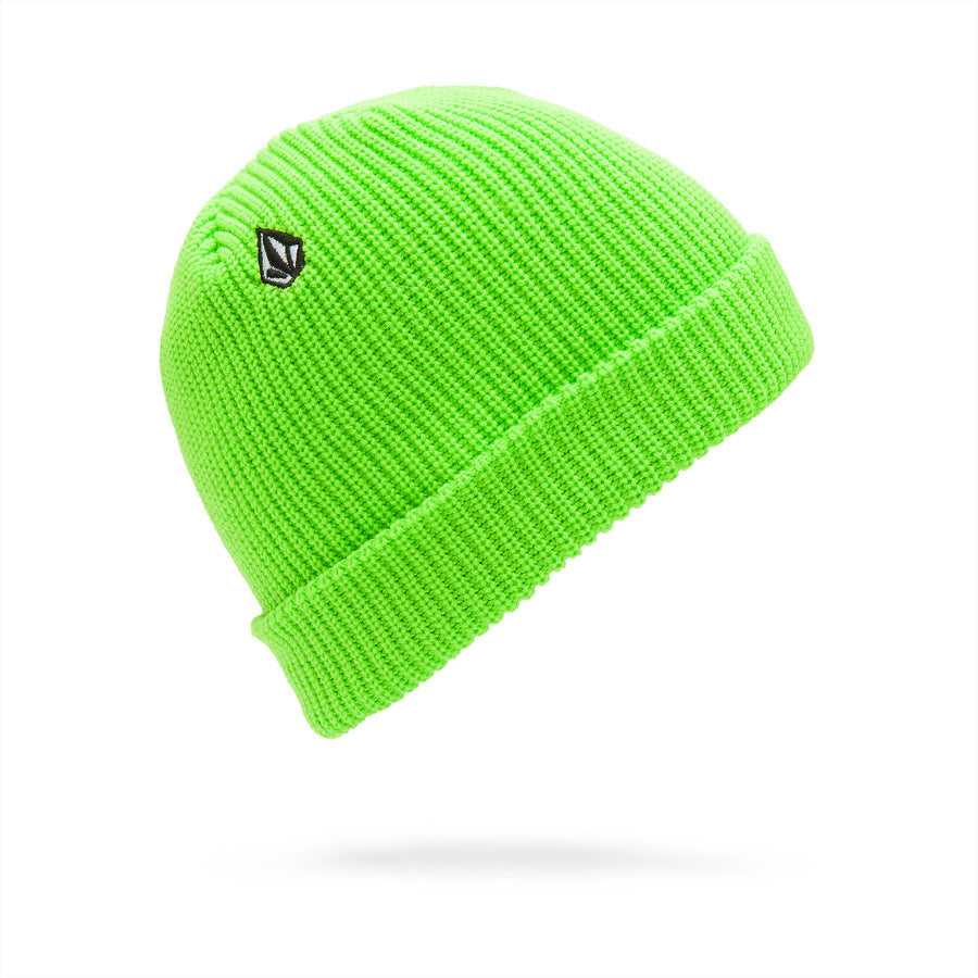 FULL STONE BEANIE - ELECTRIC GREEN