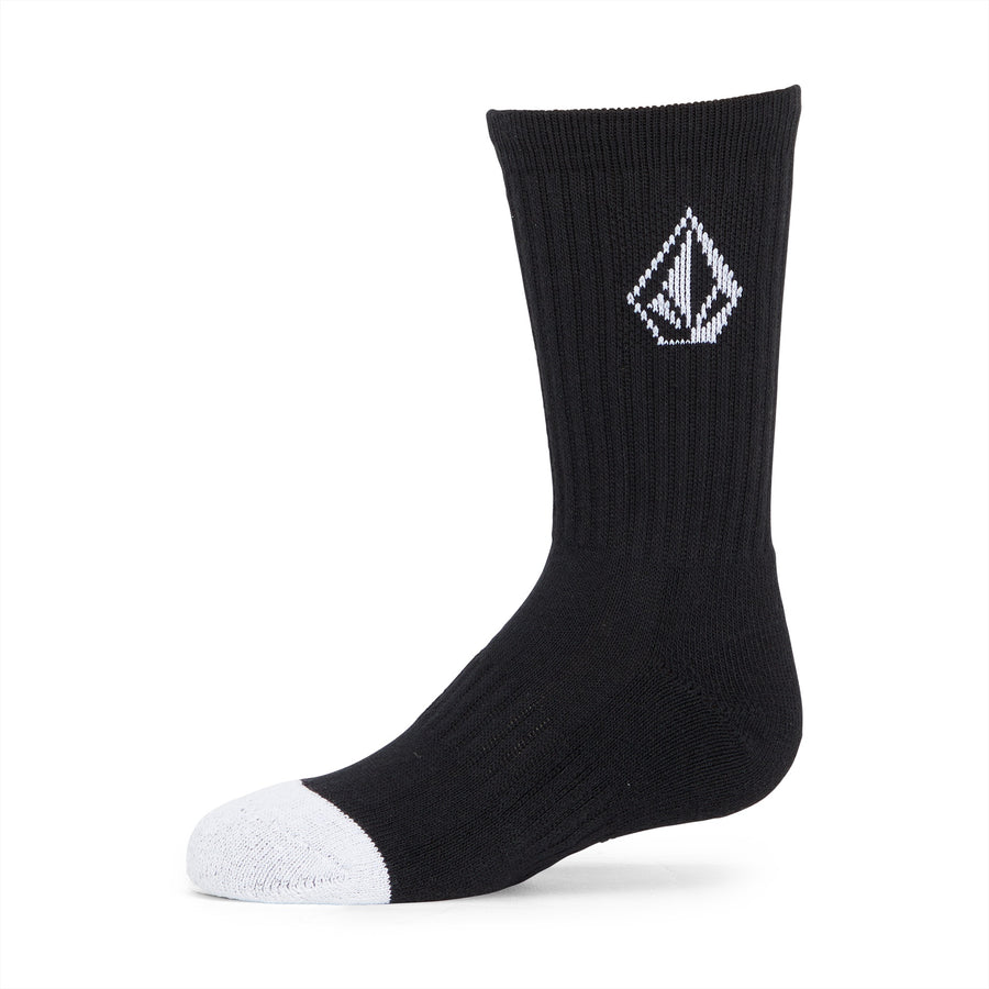 FULL STONE SOCK 3 PK - BLACK