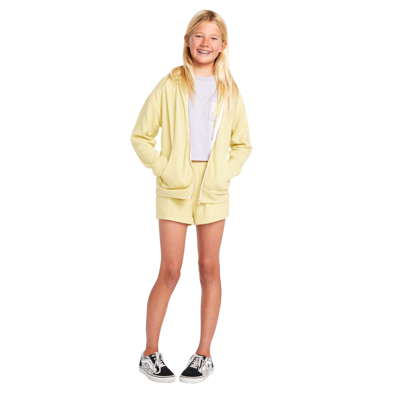 LIL ZIP FLEECE - CITRON