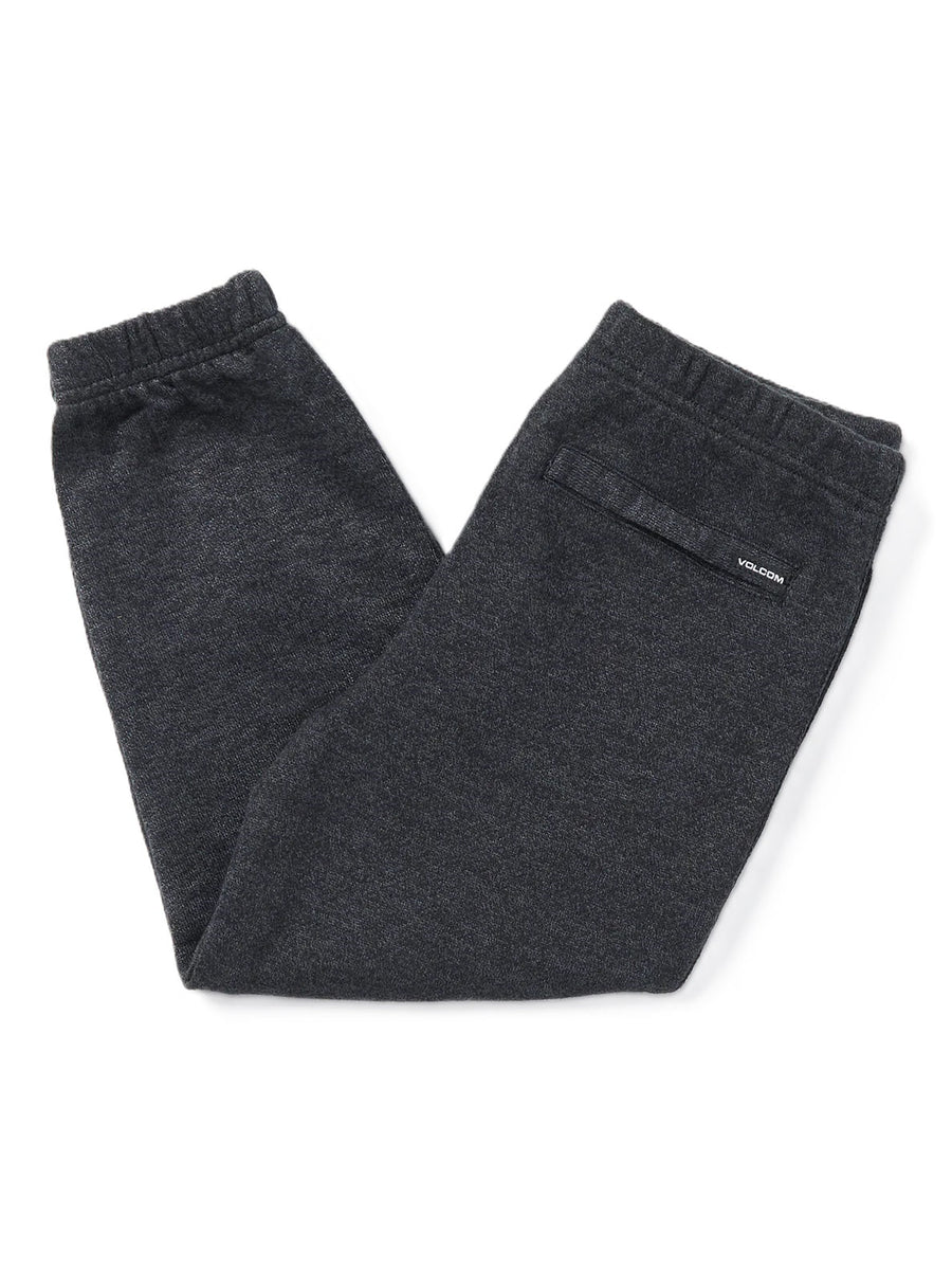 LITTLE BOYS - OFFSHORE STONE FLEECE PANT - HEATHER BLACK